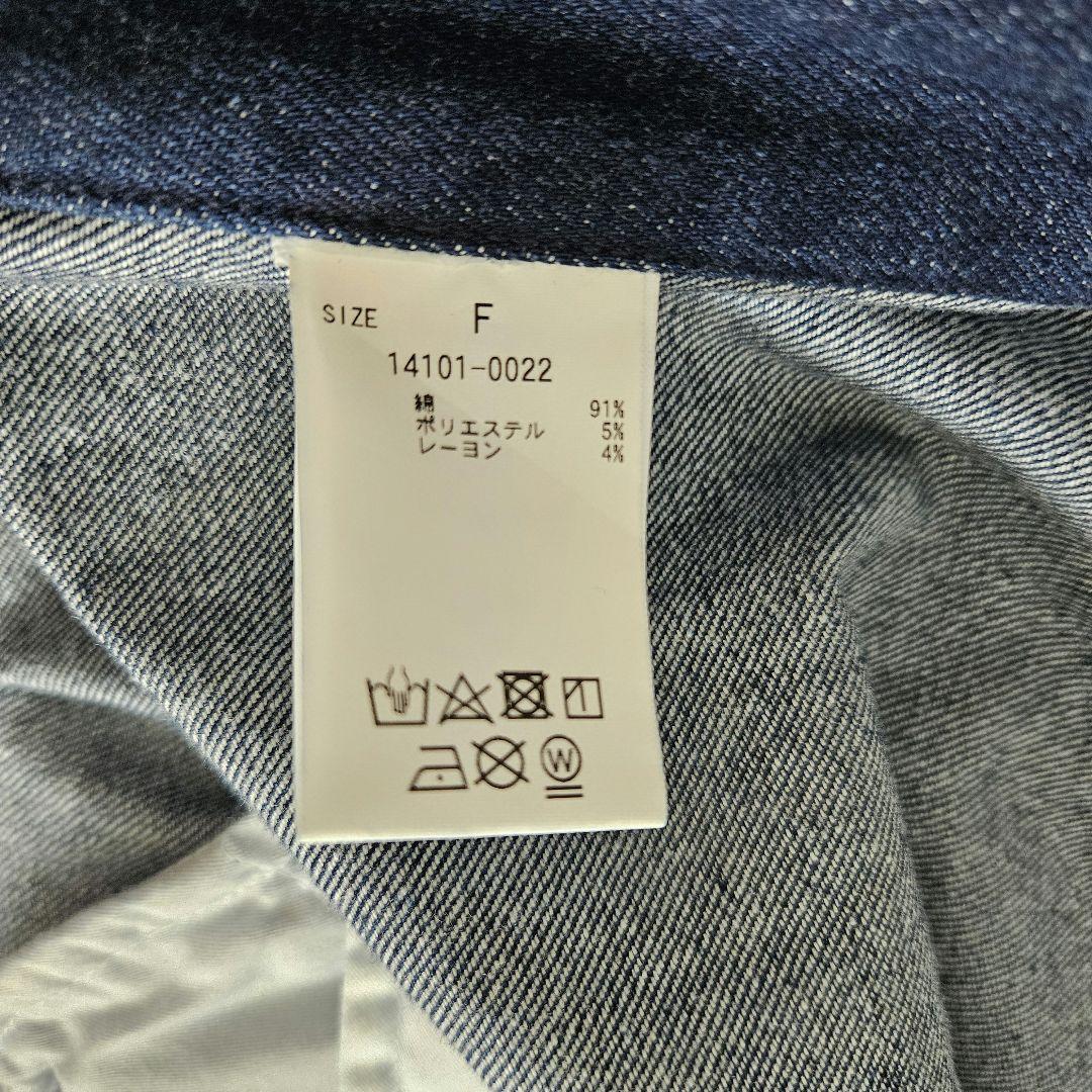 【タグ付き】未使用✨CLANE デニムケープコート　インディゴ 定価3.7万