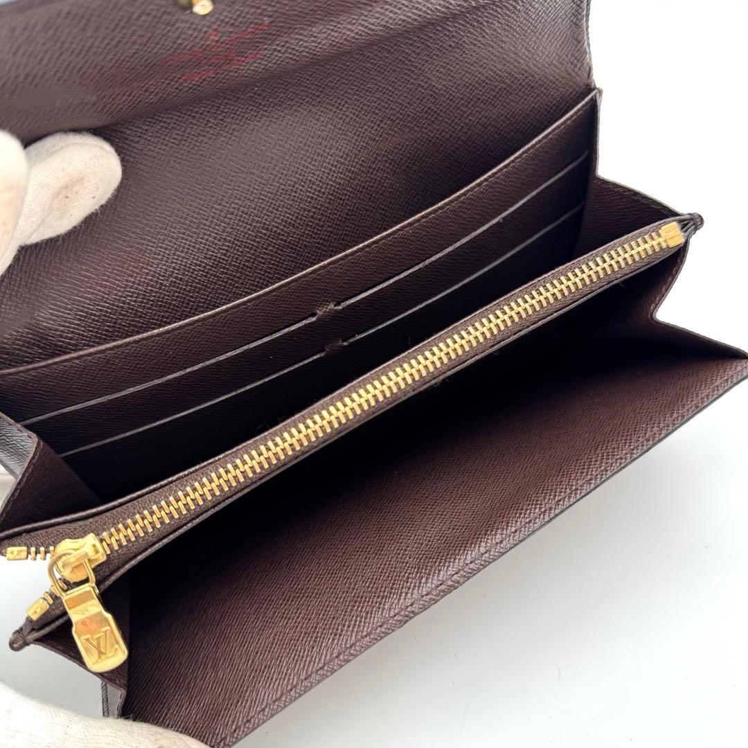 美品✨️ルイヴィトン　ダミエ・エベヌ　サラ　カード６枚　長財布　wallet
