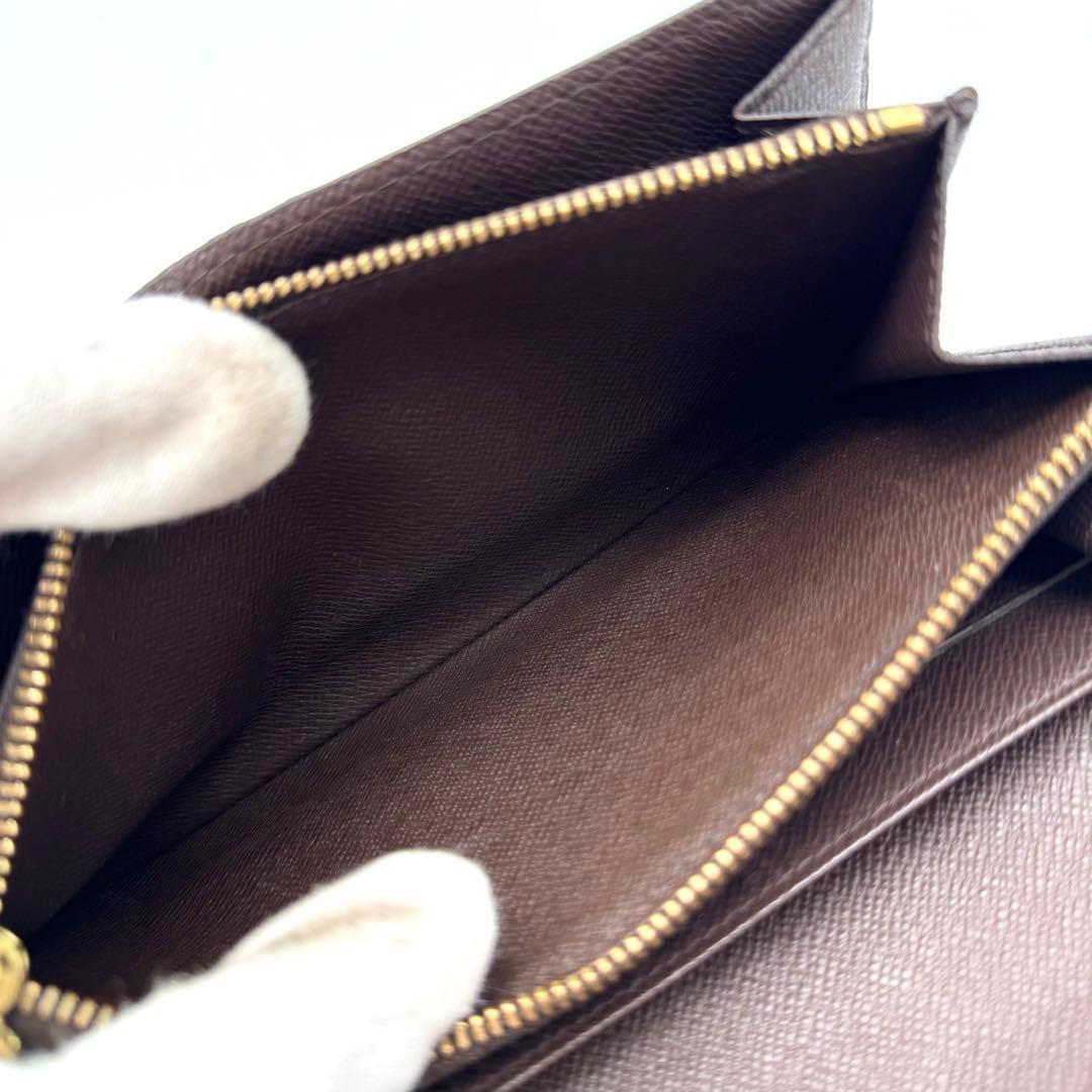 美品✨️ルイヴィトン　ダミエ・エベヌ　サラ　カード６枚　長財布　wallet