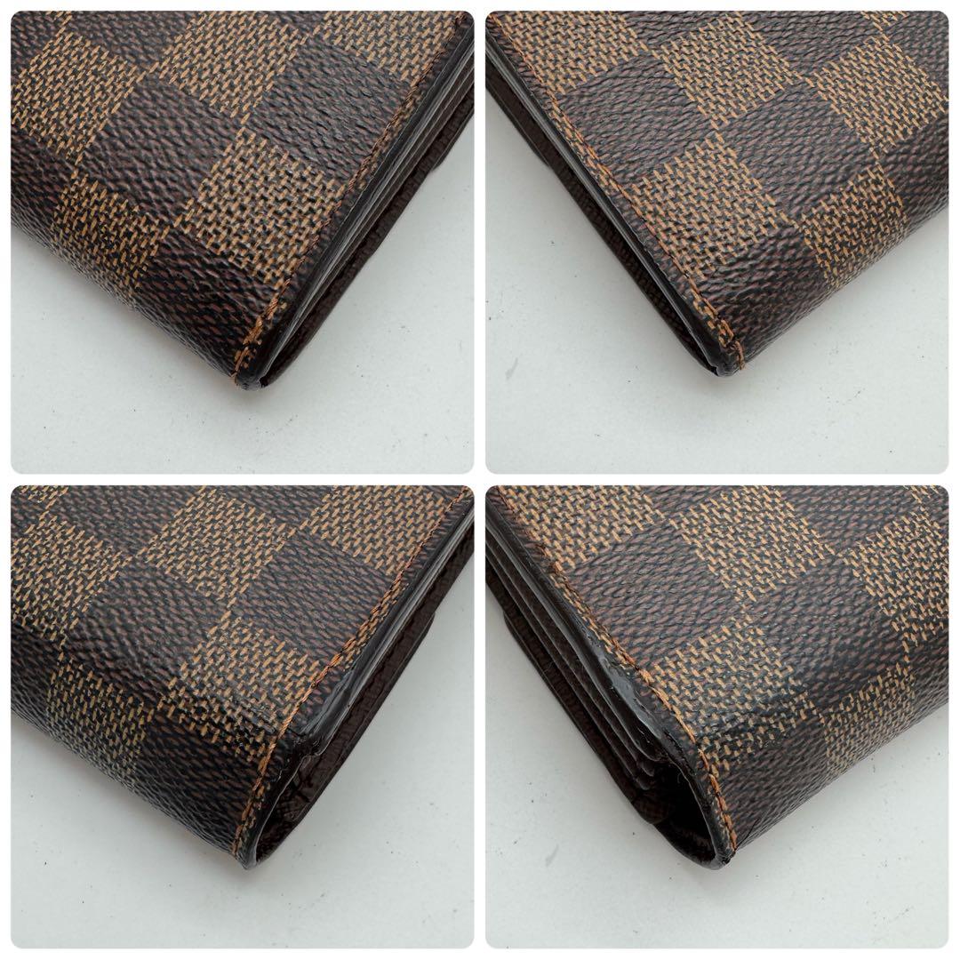 美品✨️ルイヴィトン　ダミエ・エベヌ　サラ　カード６枚　長財布　wallet