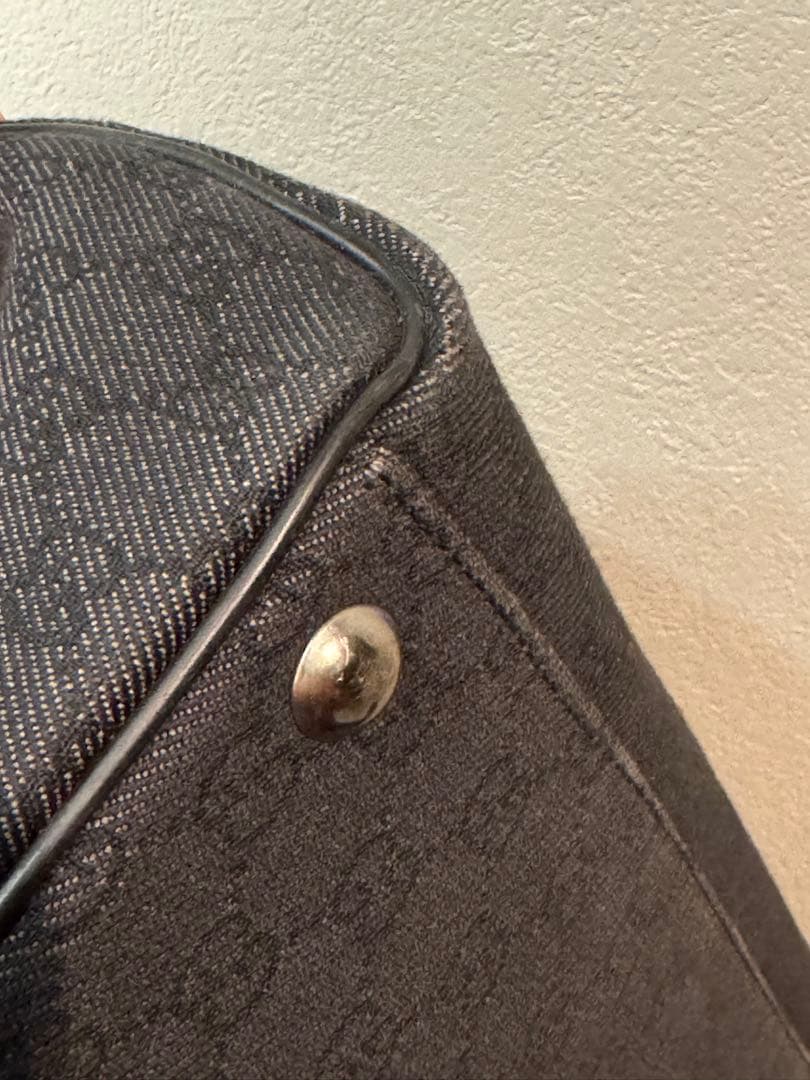 GUCCI GGデニム ボストンバッグ 190629ブラック