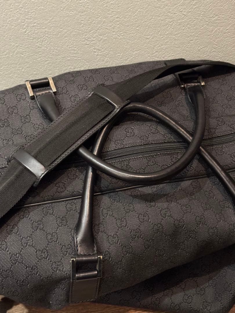 GUCCI GGデニム ボストンバッグ 190629ブラック