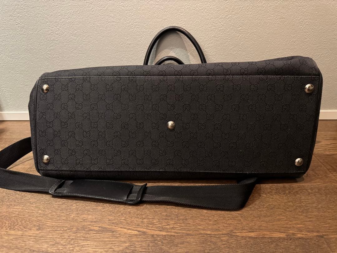 GUCCI GGデニム ボストンバッグ 190629ブラック