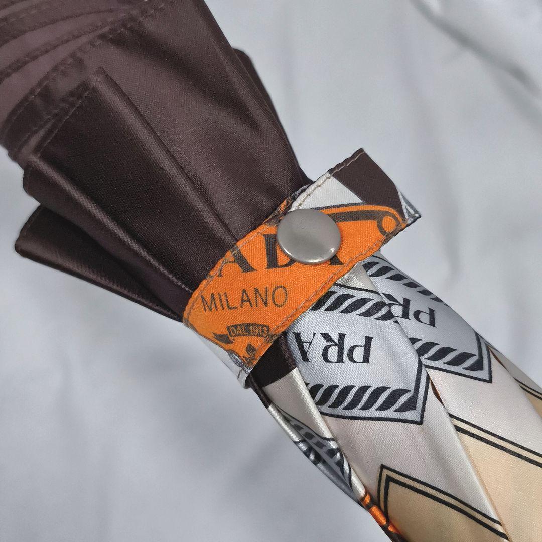 PRADA　プラダ　ブランドロゴ総柄　傘　アンブレラ