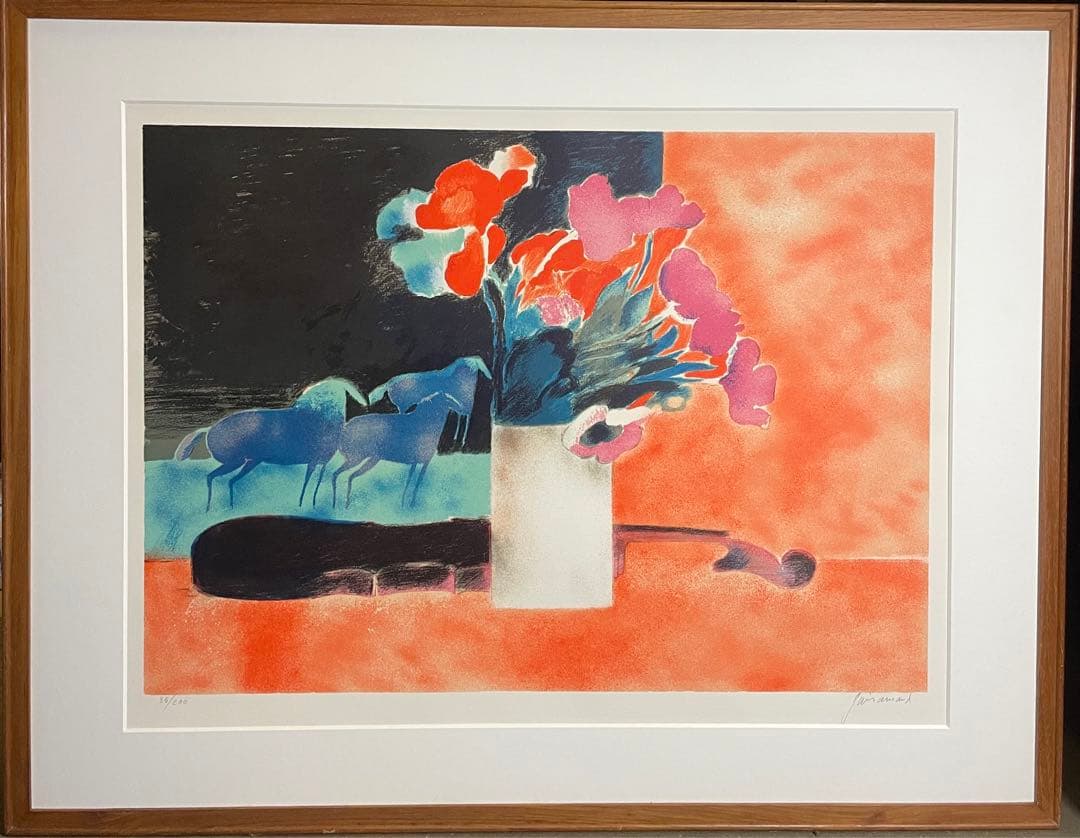 ギヤマン　リトグラフ　直筆サイン・エディション有り