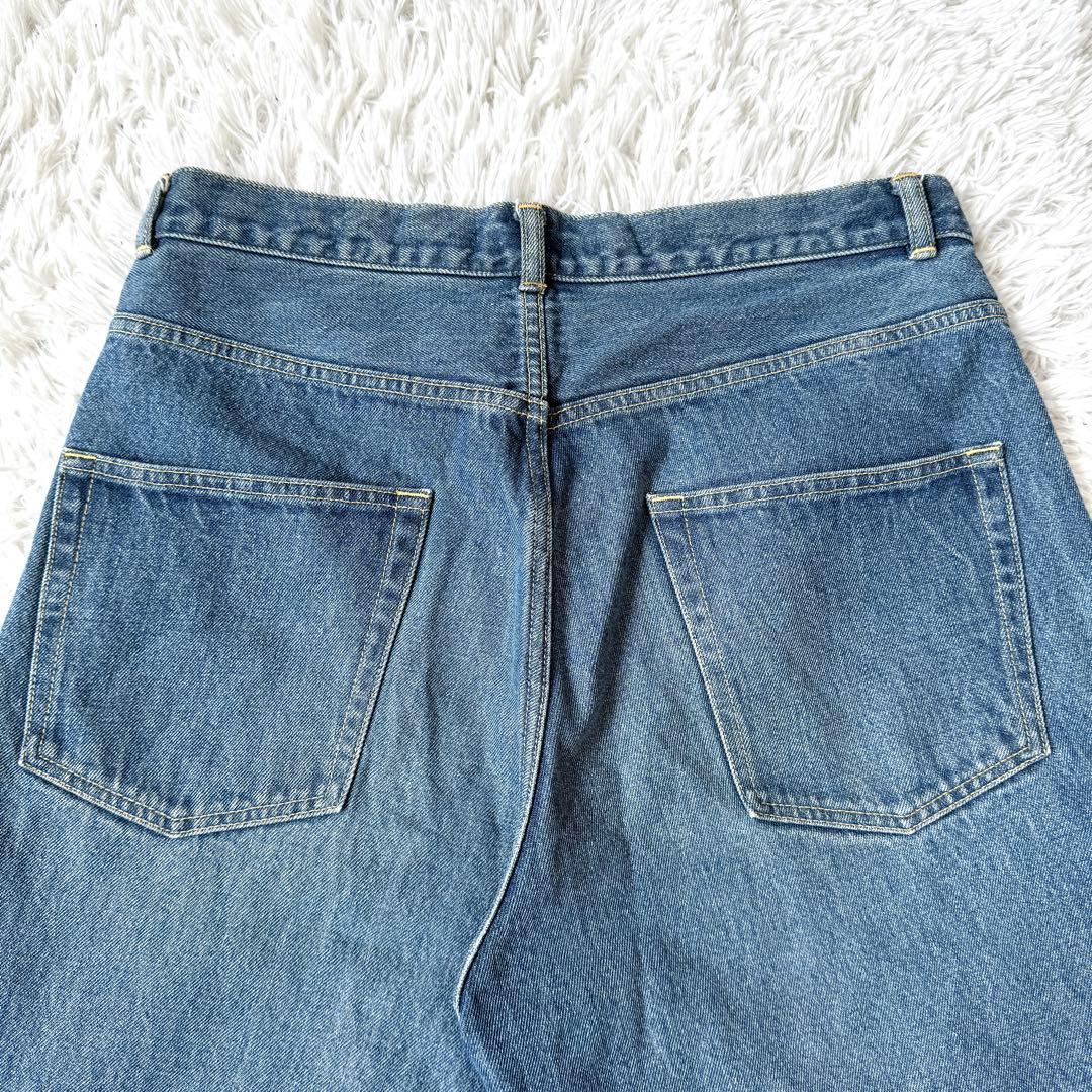 【入手困難✨】オーラリー ハードツイストデニム5ポケットパンツ ショーツ 4