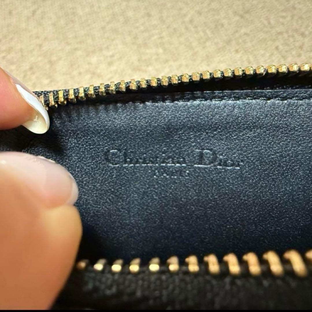 【美品】 DIOR Dior ディオール ミニウォレット ミニ財布 財布 黒