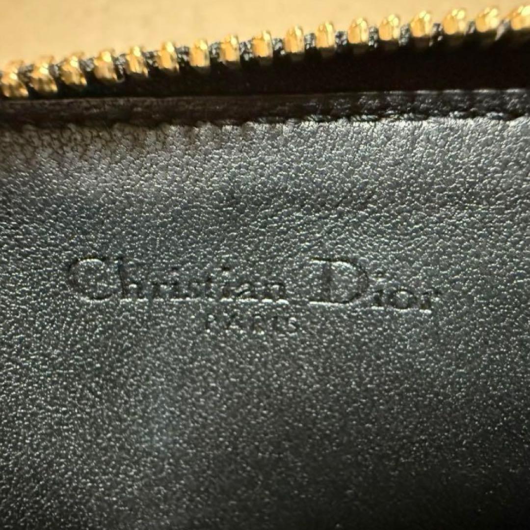【美品】 DIOR Dior ディオール ミニウォレット ミニ財布 財布 黒