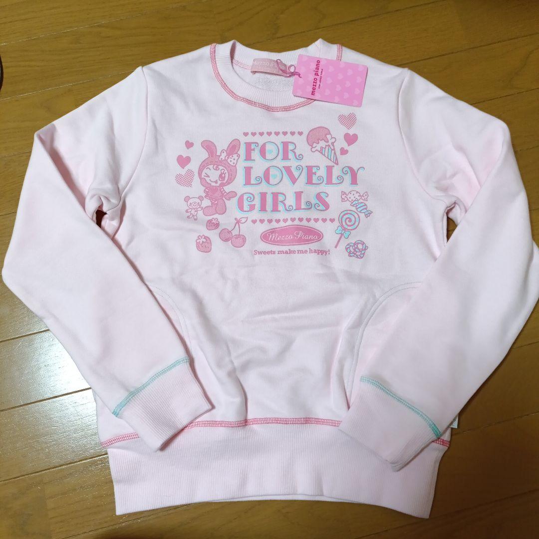 mezzo piano スイーツ トレーナー ピンク