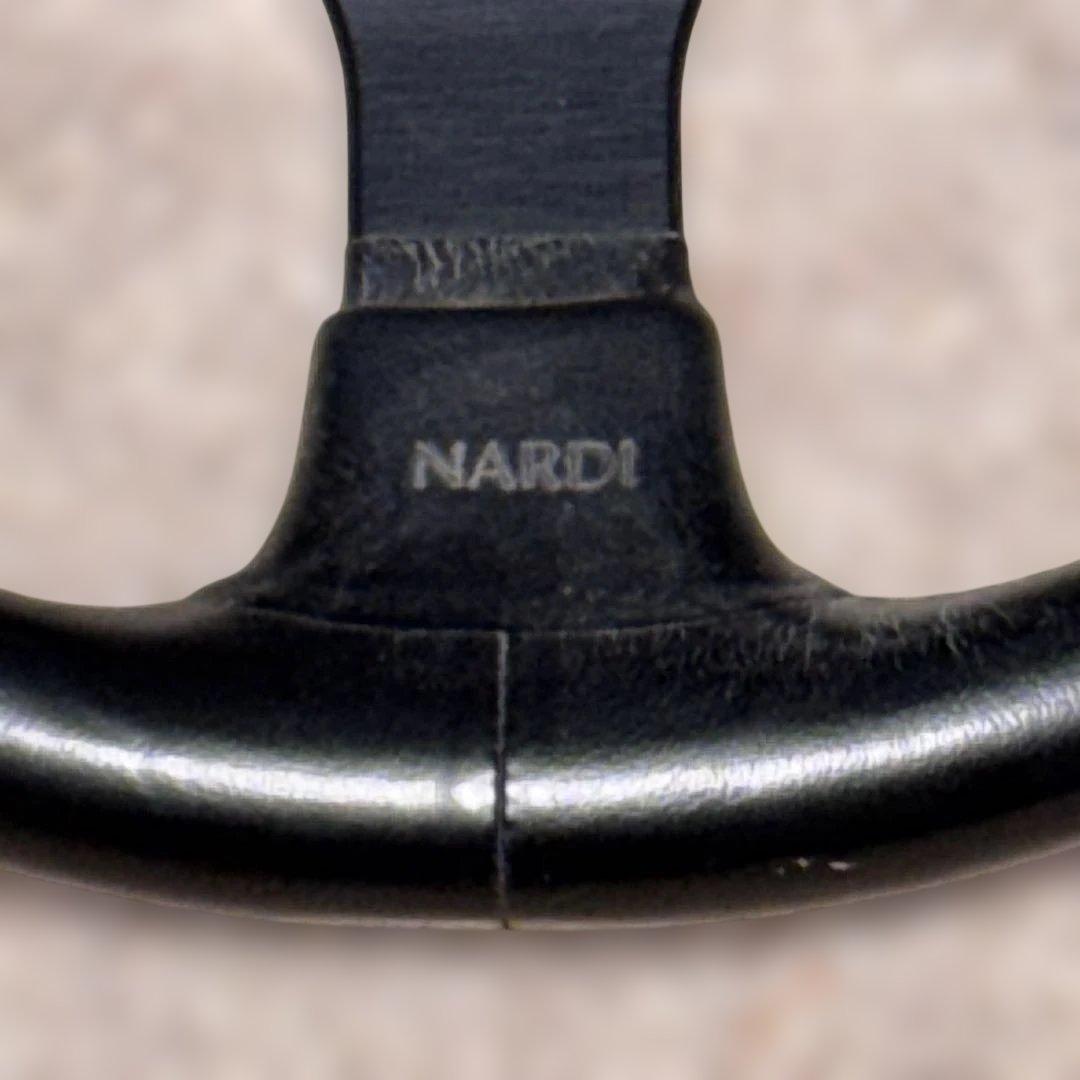 ナルディステアリングGARA3ブラックレザー/スポーク NARDI.FET刻印有
