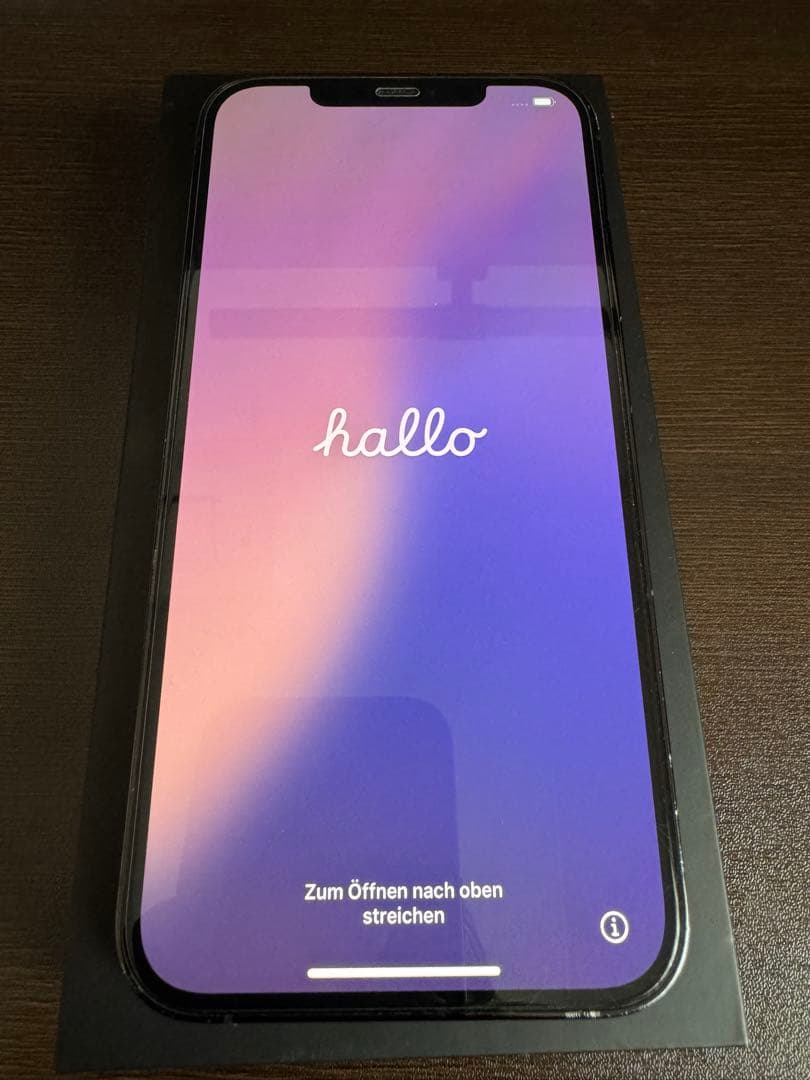 iPhone 12 pro max 256GB simフリー 美品純正レザー付き