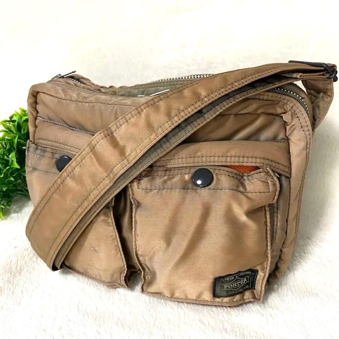 ロ*ン様 希少　ポーター　タンカー　ショルダーバッグ　2層　ピンクゴールド　PO