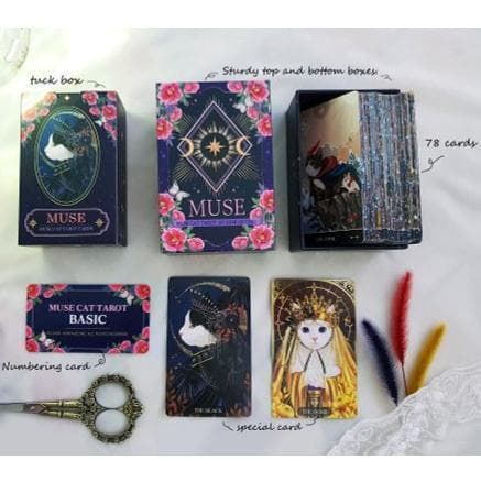 【正規品タロットカード】美麗デッキ✨東洋と西洋を織り交ぜた芸術的な猫のタロット