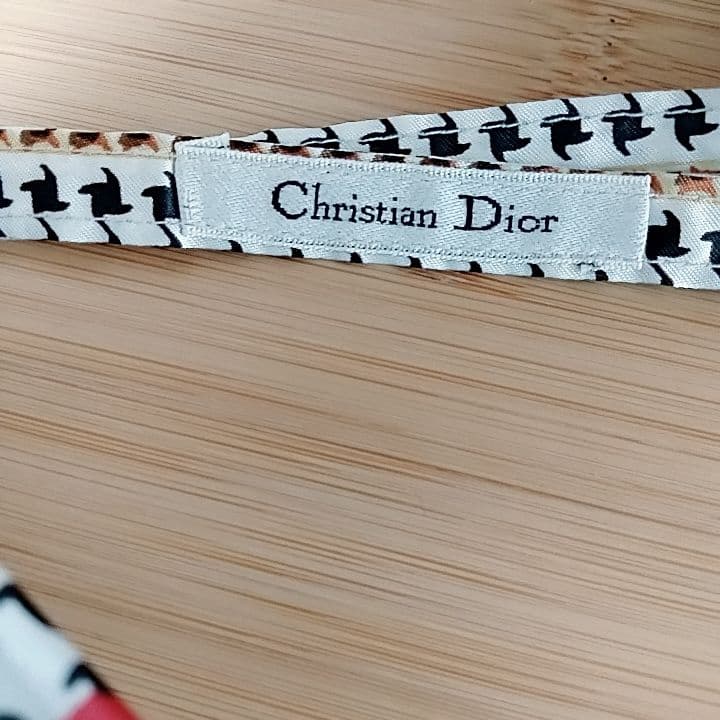 未使用品　超希少　クリスチャンディオール　長傘　晴雨兼用　千鳥格子柄　バラロゴ