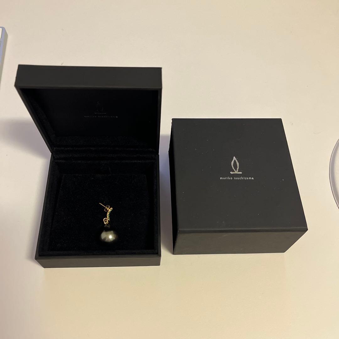 約17万円 MARIKO TSUCHIYAMA　タヒチアンパール シングルピアス