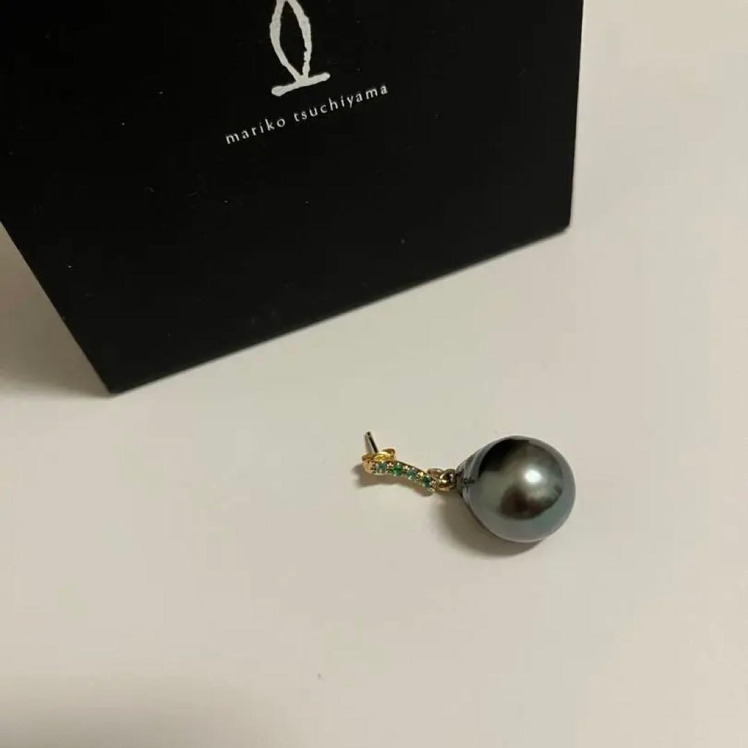 約17万円 MARIKO TSUCHIYAMA　タヒチアンパール シングルピアス