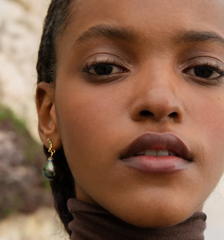 約17万円 MARIKO TSUCHIYAMA　タヒチアンパール シングルピアス