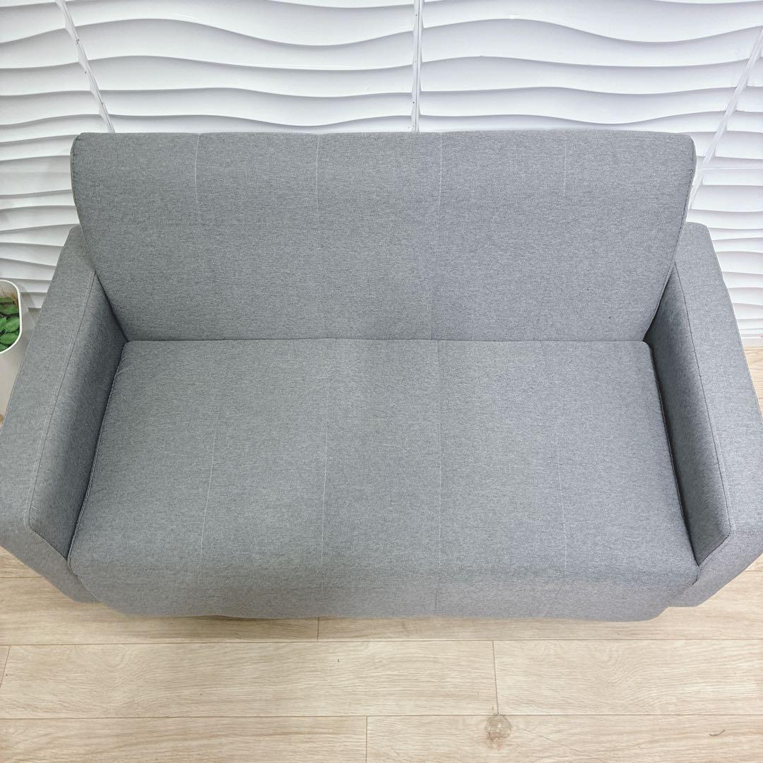 ◇アイリスオーヤマ◇ソファー◇2人掛け◇グレー◇大阪兵庫京都奈良滋賀和歌山◇