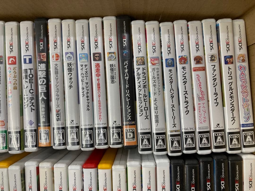 A9◆ ニンテンドー 3DSソフト まとめ売り 52本 マリオ モンハンetc