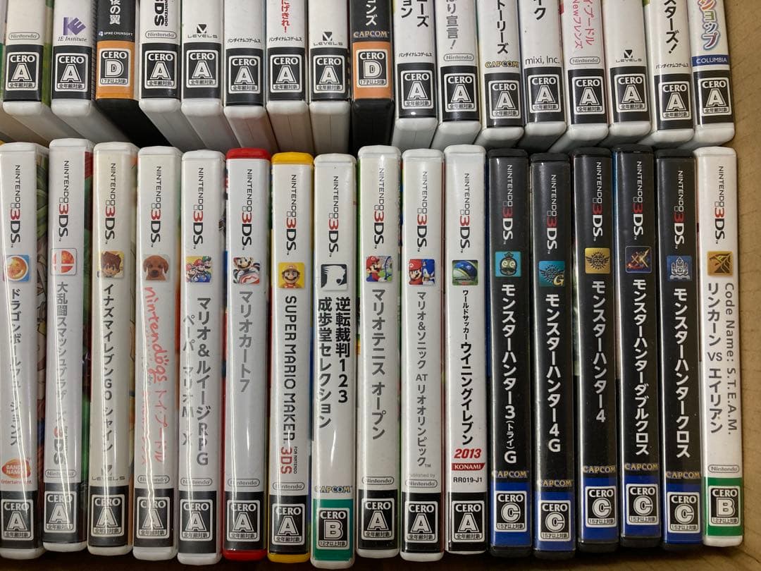 A9◆ ニンテンドー 3DSソフト まとめ売り 52本 マリオ モンハンetc