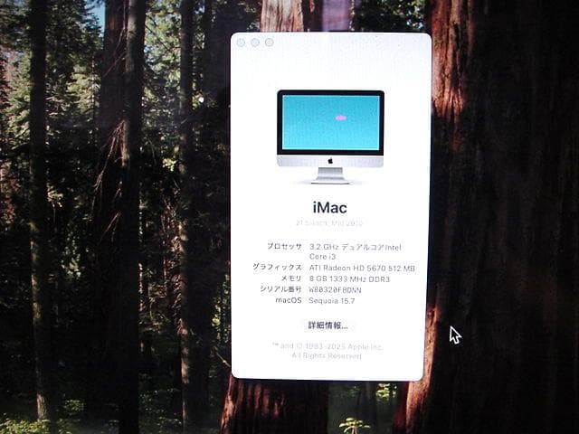Apple iMac シルバー 元箱付き