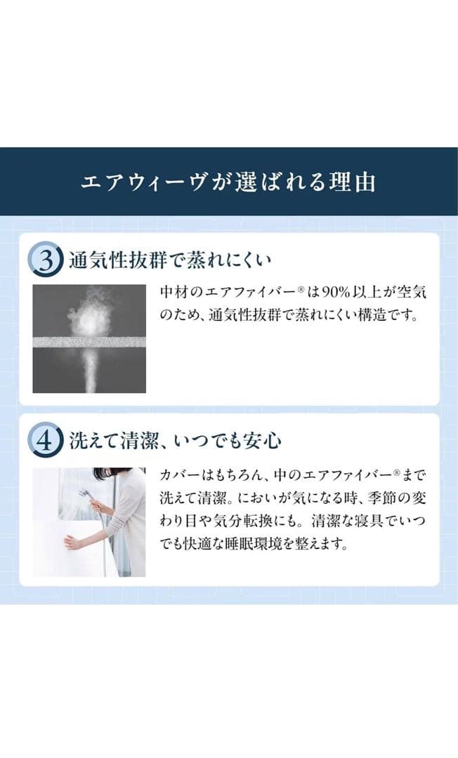 エアウィーヴ(airweave) マットレス クイーン02 マットレスパッド