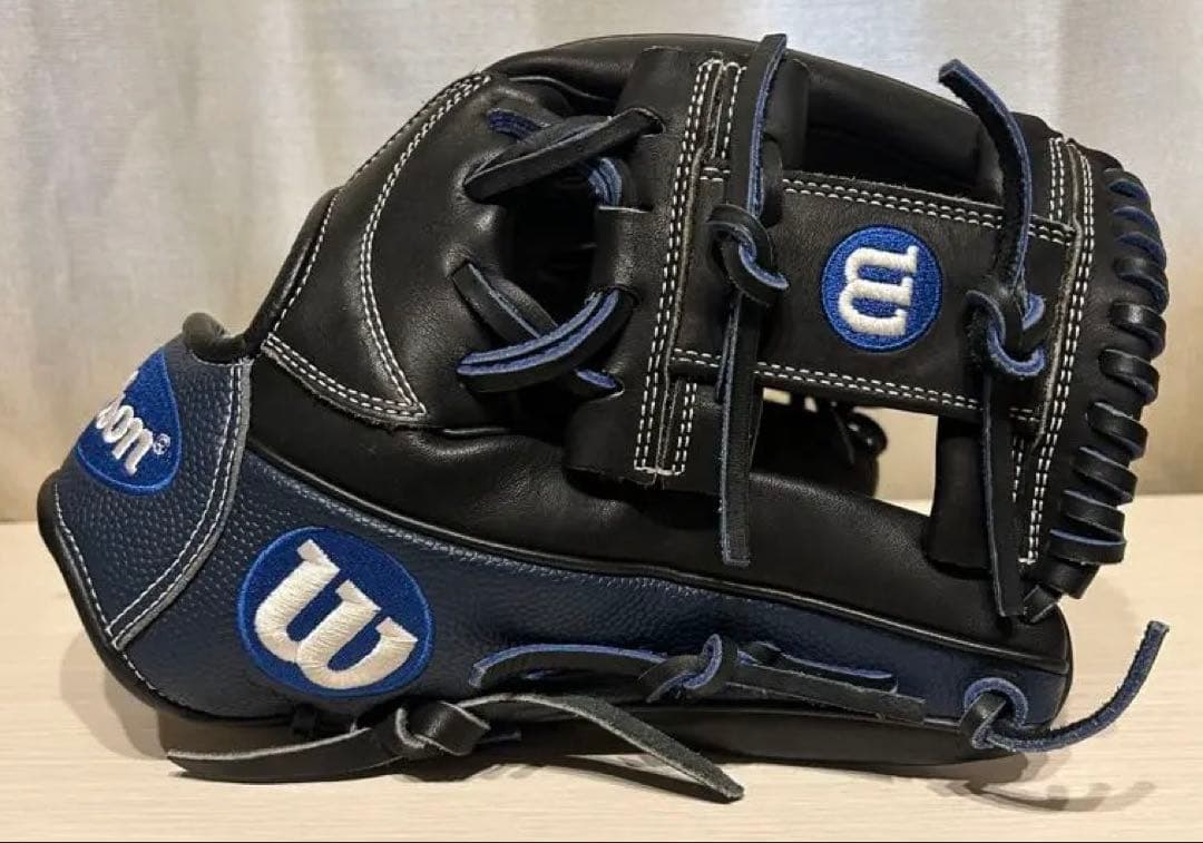 Wilson 軟式グローブ 黒/ネイビー
