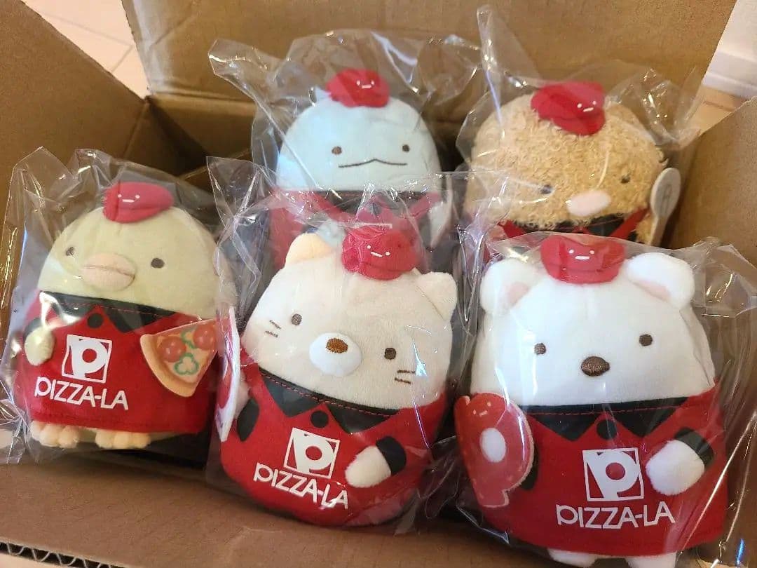 ピザーラ　すみっコぐらし　ぬいぐるみ(S)5体セット　限定　非売品　 懸賞当選品