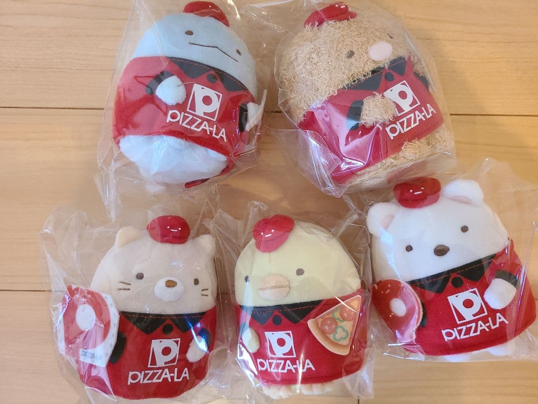 ピザーラ　すみっコぐらし　ぬいぐるみ(S)5体セット　限定　非売品　 懸賞当選品