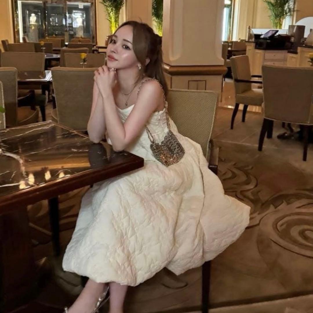 ワンピース THETOE Rhea Jacquard Onepiece white M