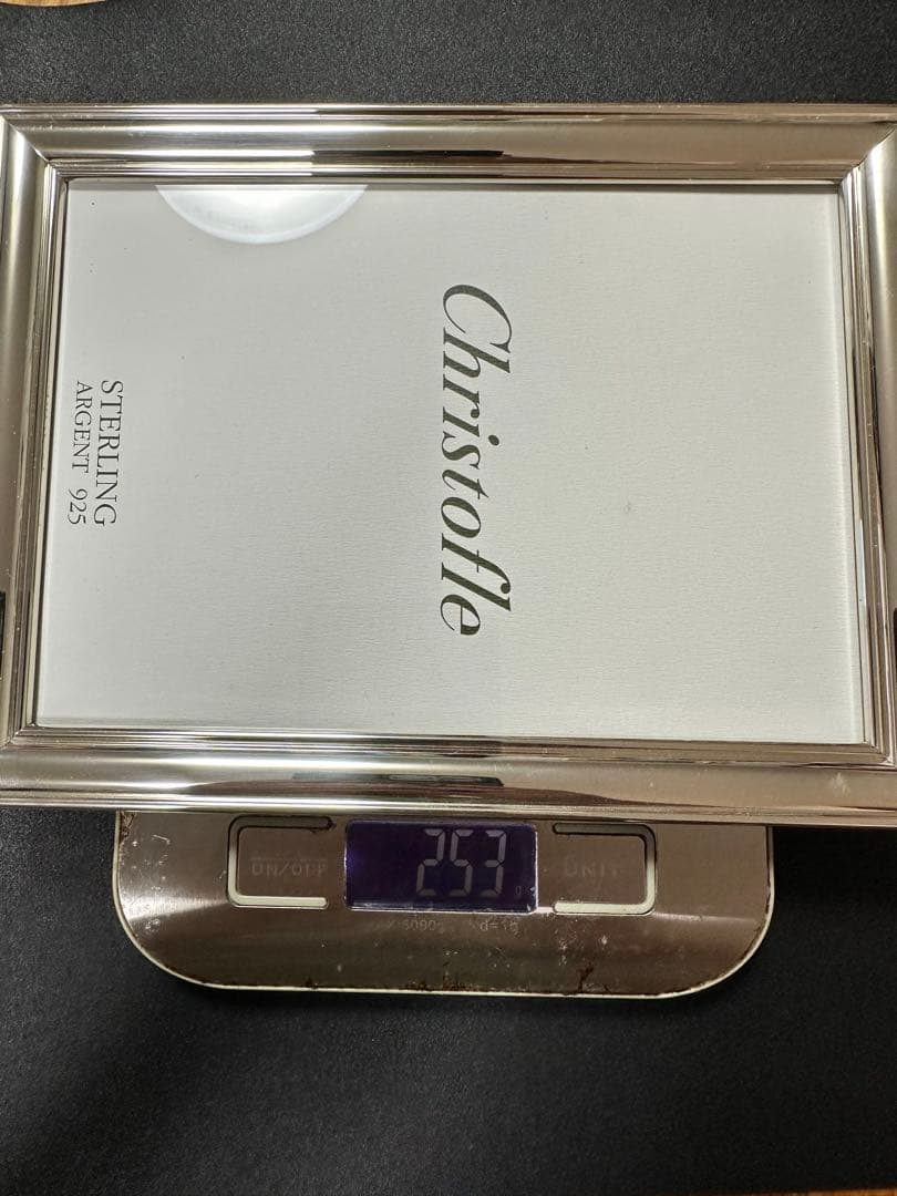 Christofle 925 スターリングシルバー フォトフレーム銀製.純銀