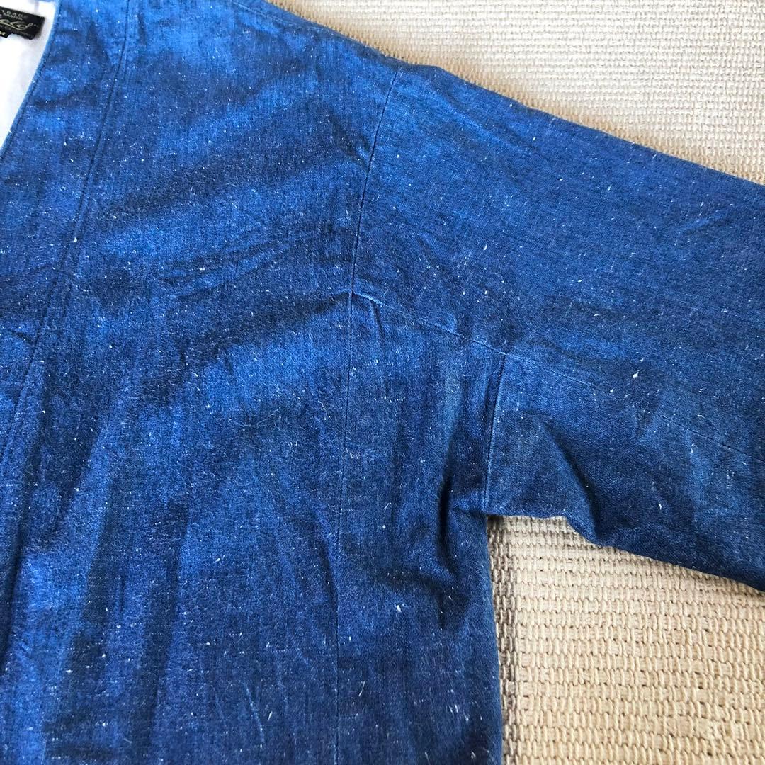 gold ゴールド ノーカラーショップコート 東洋エンタープライズ ガウン M