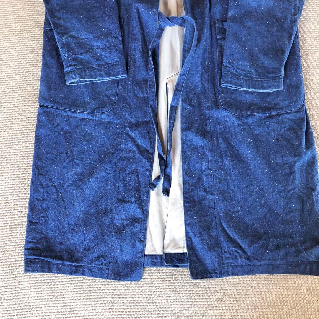 gold ゴールド ノーカラーショップコート 東洋エンタープライズ ガウン M