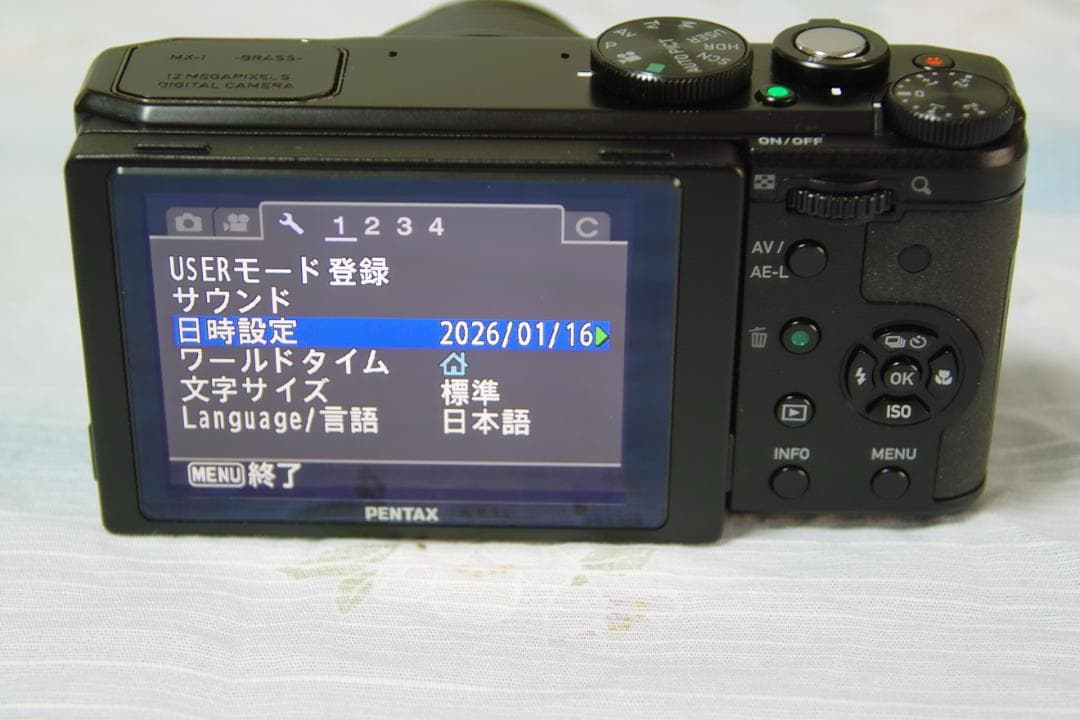 PENTAX MX-1 コンパクトデジタルカメラ ブラック美品
