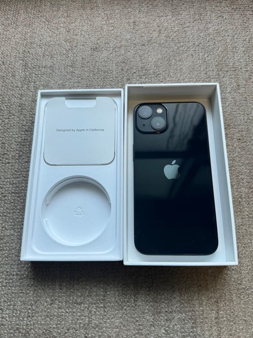 【美品】iPhone13 128GB ミッドナイトApple SIMフリー