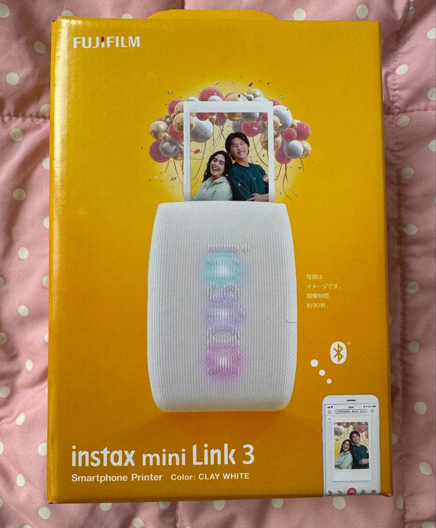 instax mini Link3 スマホチェキプリンター3 クレイホワイト