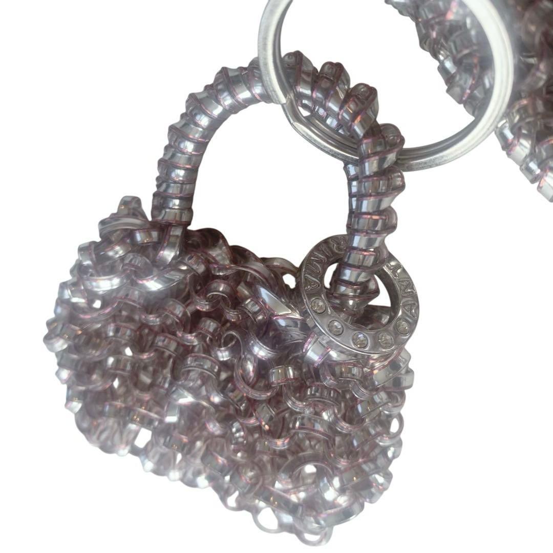 ［美品］ANTEPRIMA アンテプリマ　ワイヤーバッグ　ピンク　リボン