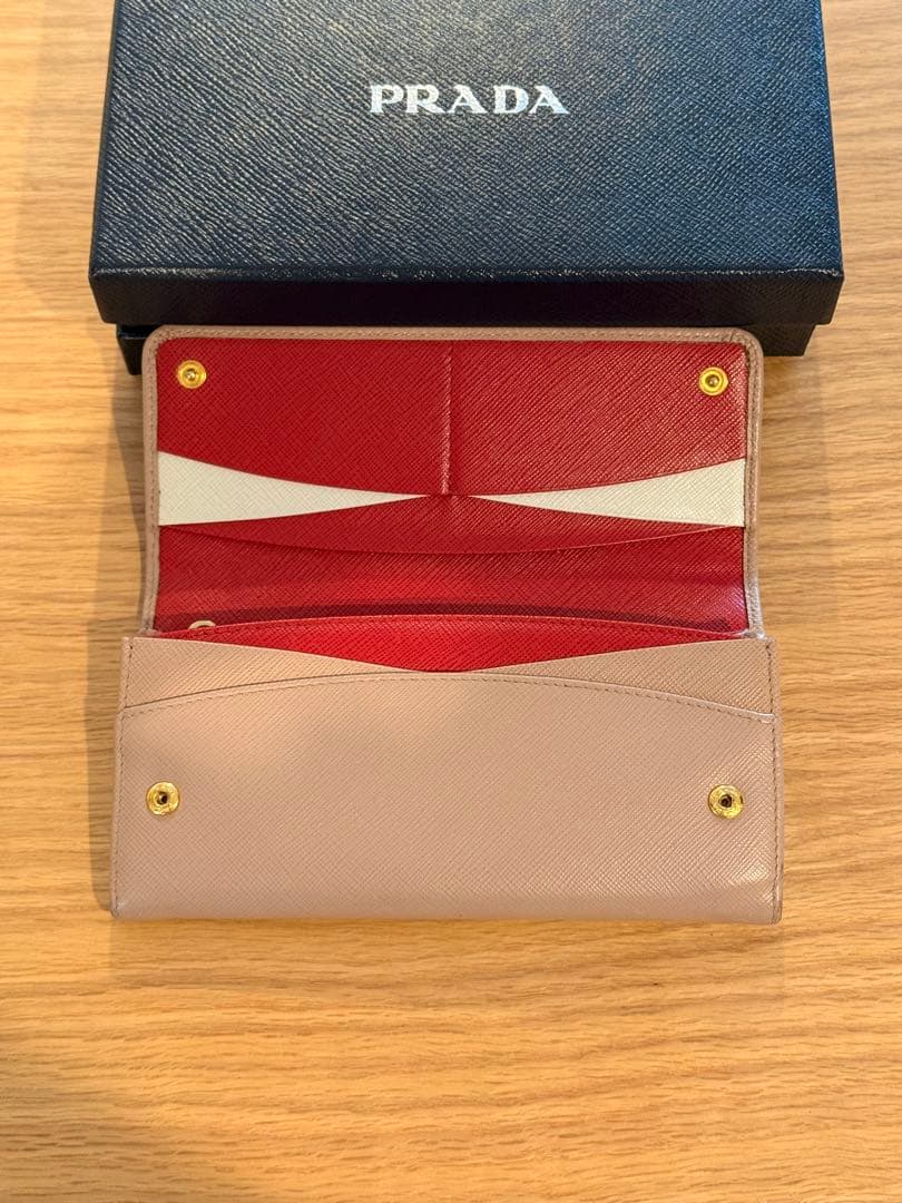 【美品】プラダ 1MH132 サフィアーノ マルチカラー 長財布　箱付