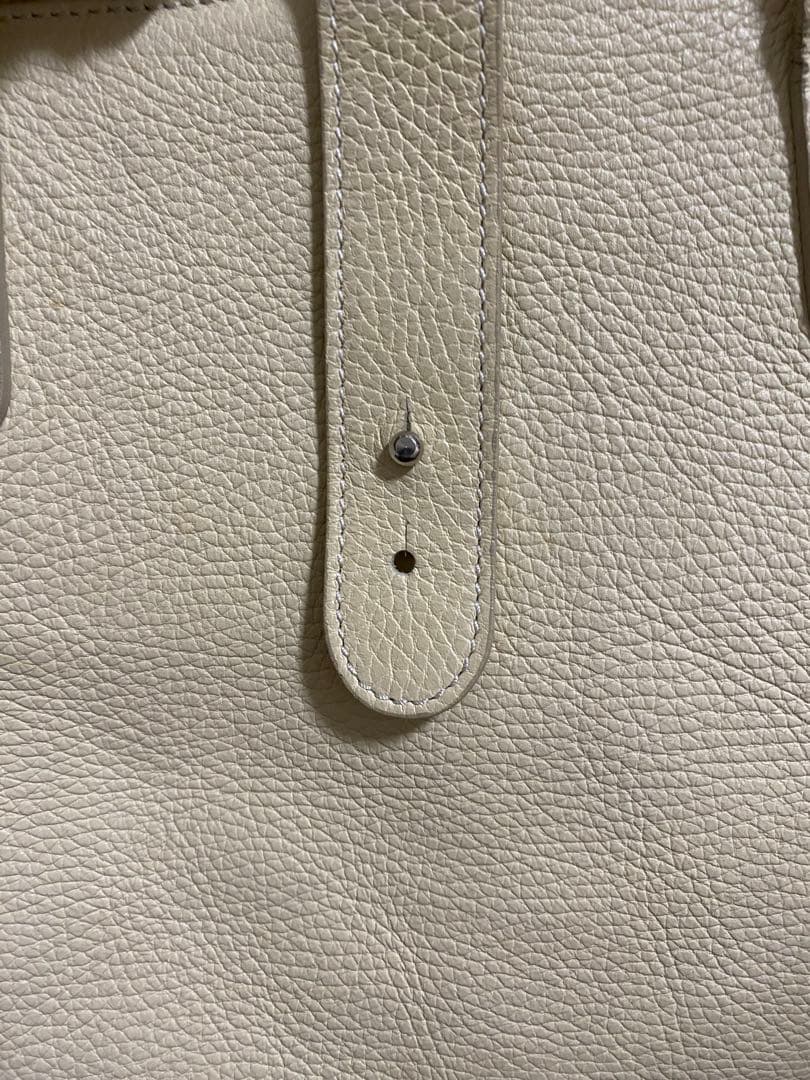 MASSIM マッシモ　カラー　クリーム　ボストンバッグ