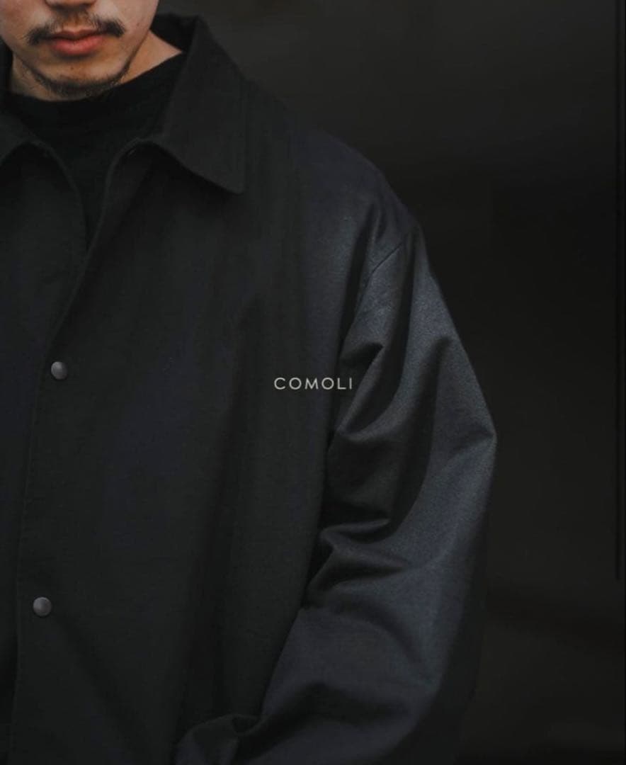 25AW COMOLI ポストワーク ツイル ジャケット 1 ブラック