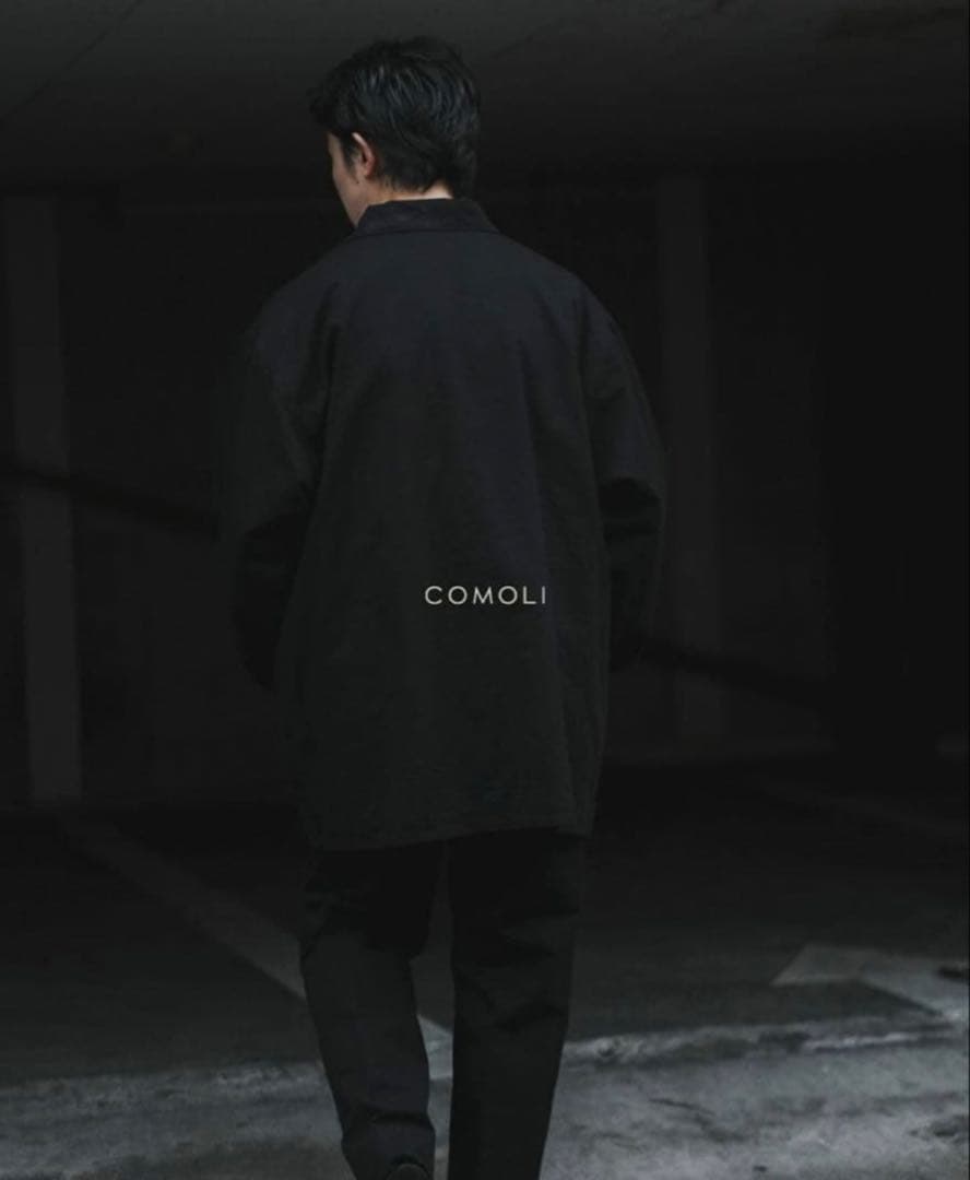 25AW COMOLI ポストワーク ツイル ジャケット 1 ブラック