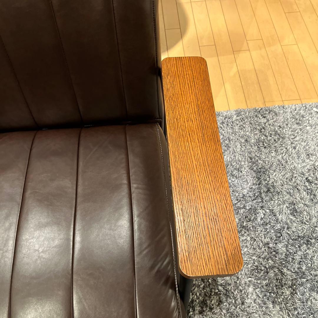 ニトリ1人掛けソファ (Nシールド ステイン2KD DBR)