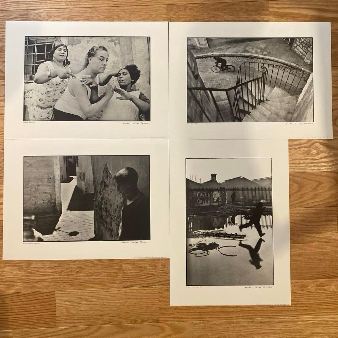 Henri Cartier-Bresson 写真 4枚 プリント 何必館