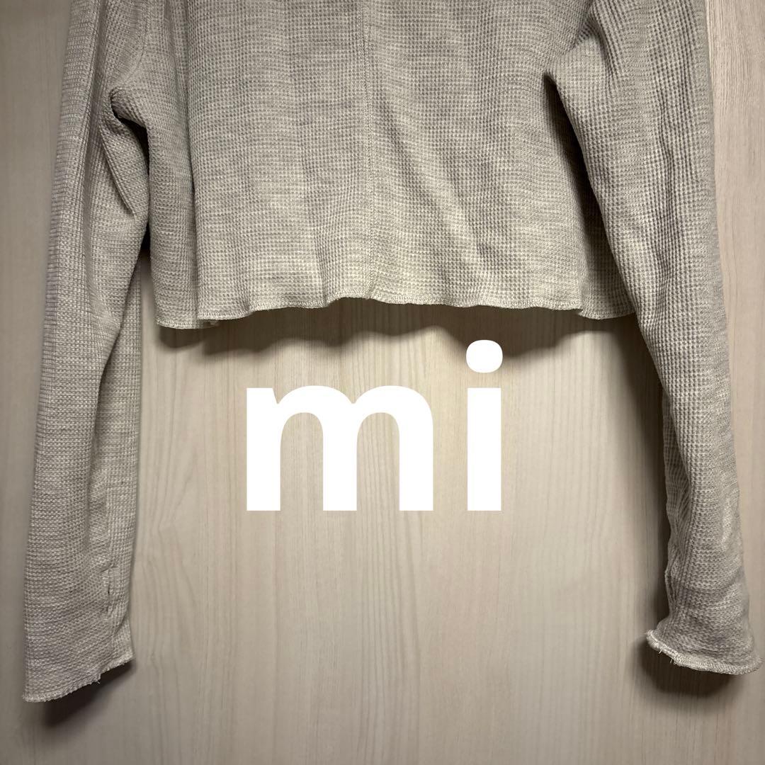 anuke Waffle Henley Tops オートミール