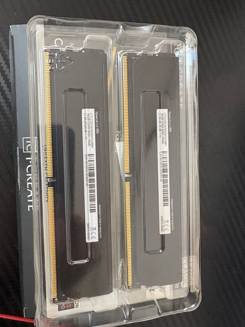 DDR5 6000MHz 32GB(16GB×2) メモリ 未使用（開封のみ）