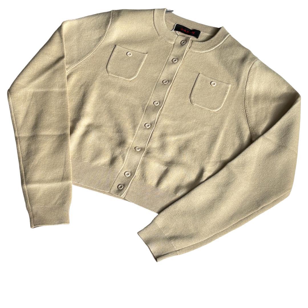 【カフェモカ】CABaNキャバン❤️コットンカシミヤカーディガン XS