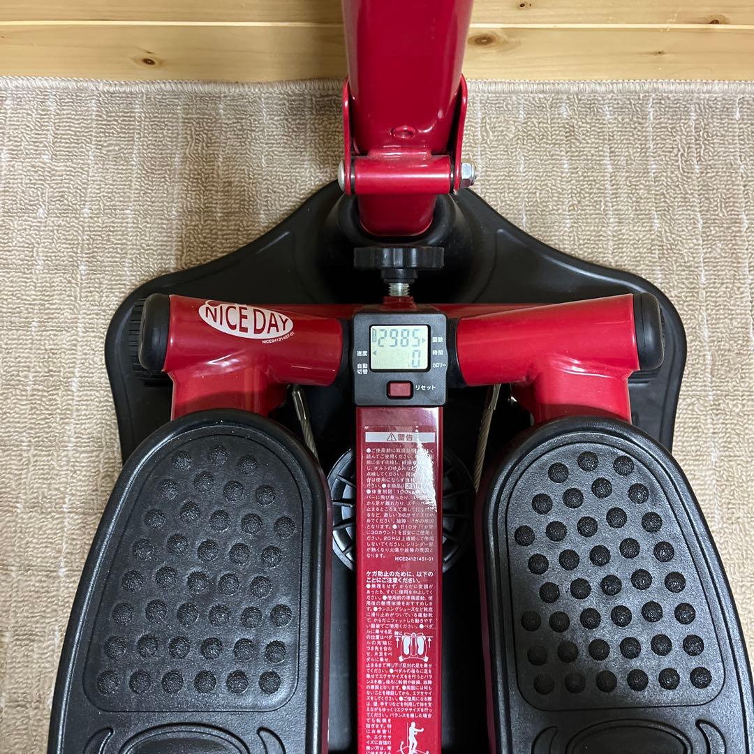 NICE DAY エクササイズステッパー レッド　健康器具