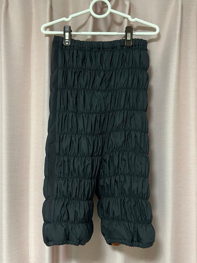 ルーヴルドゥ　LOUVREDO ロングパンツ 黒　復元ウォーマー