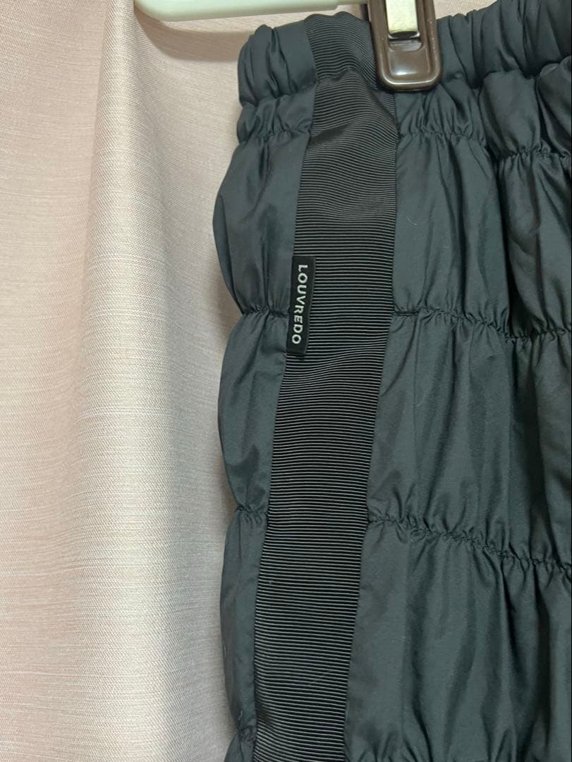 ルーヴルドゥ　LOUVREDO ロングパンツ 黒　復元ウォーマー