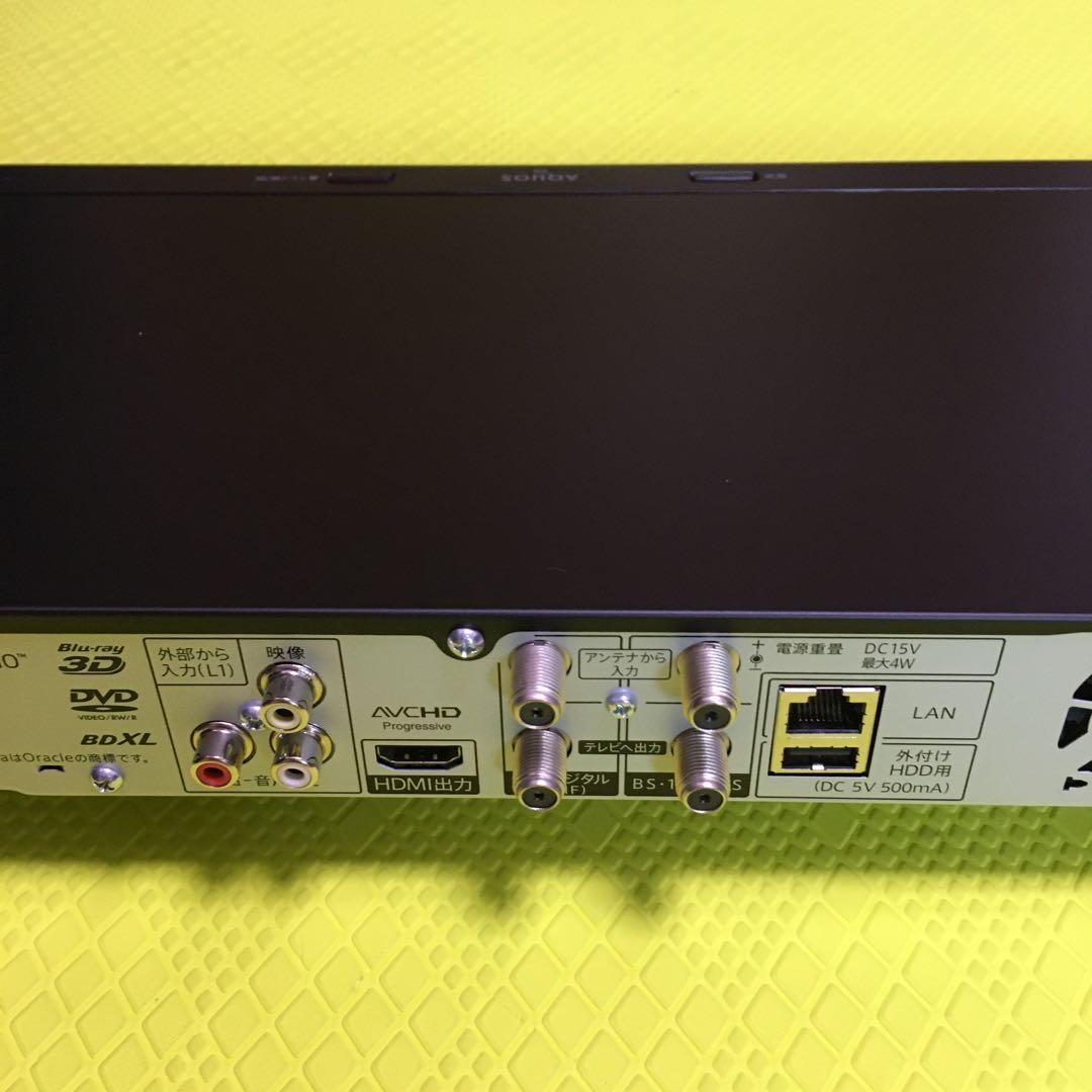 ◆美品◆シャープ　BD-NW520◆2番組同時録画◆純正リモコン◆HDD換装済み